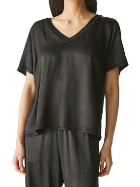 Michael Stars, Ladies, V Neck Jodi Top, Size Small, Black